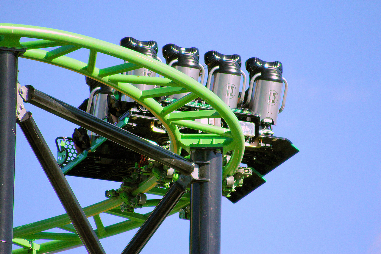 green lantern roller coaster