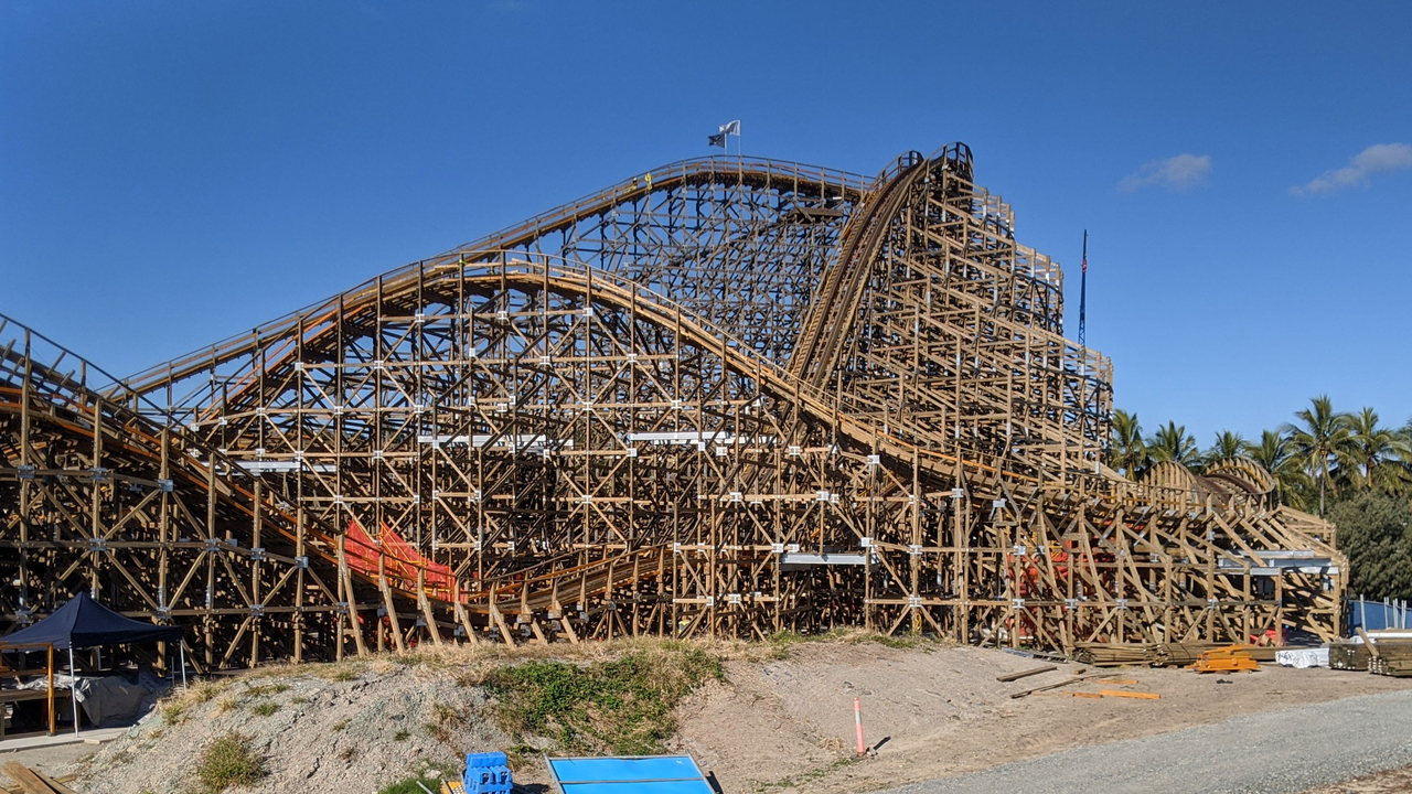Sea World's wooden coaster delays changes the theme park landscape
