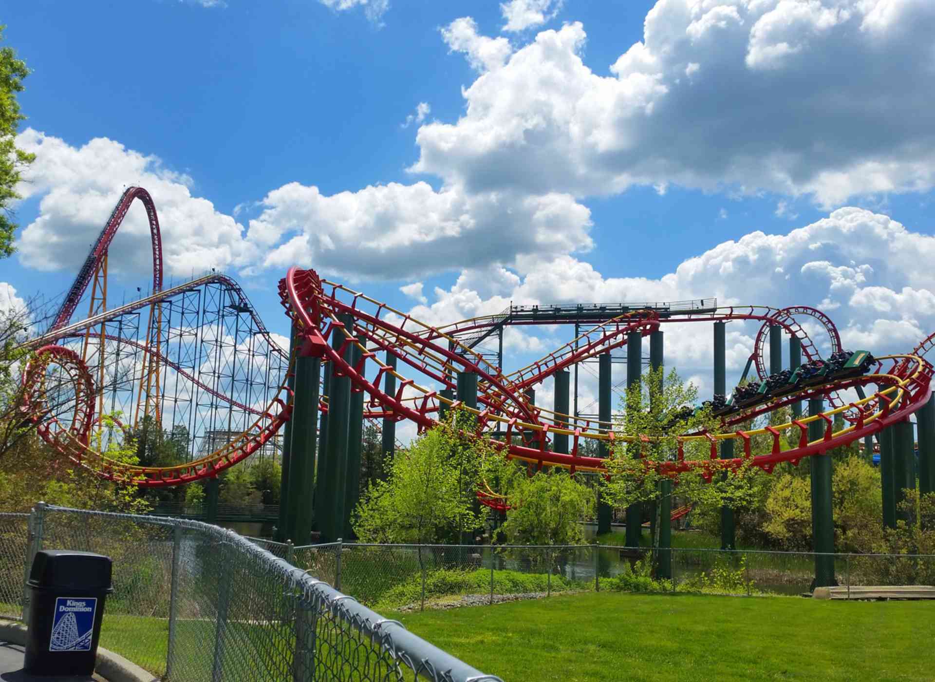 Anaconda Roller Coaster At Kings Dominion Parkz Theme Parks