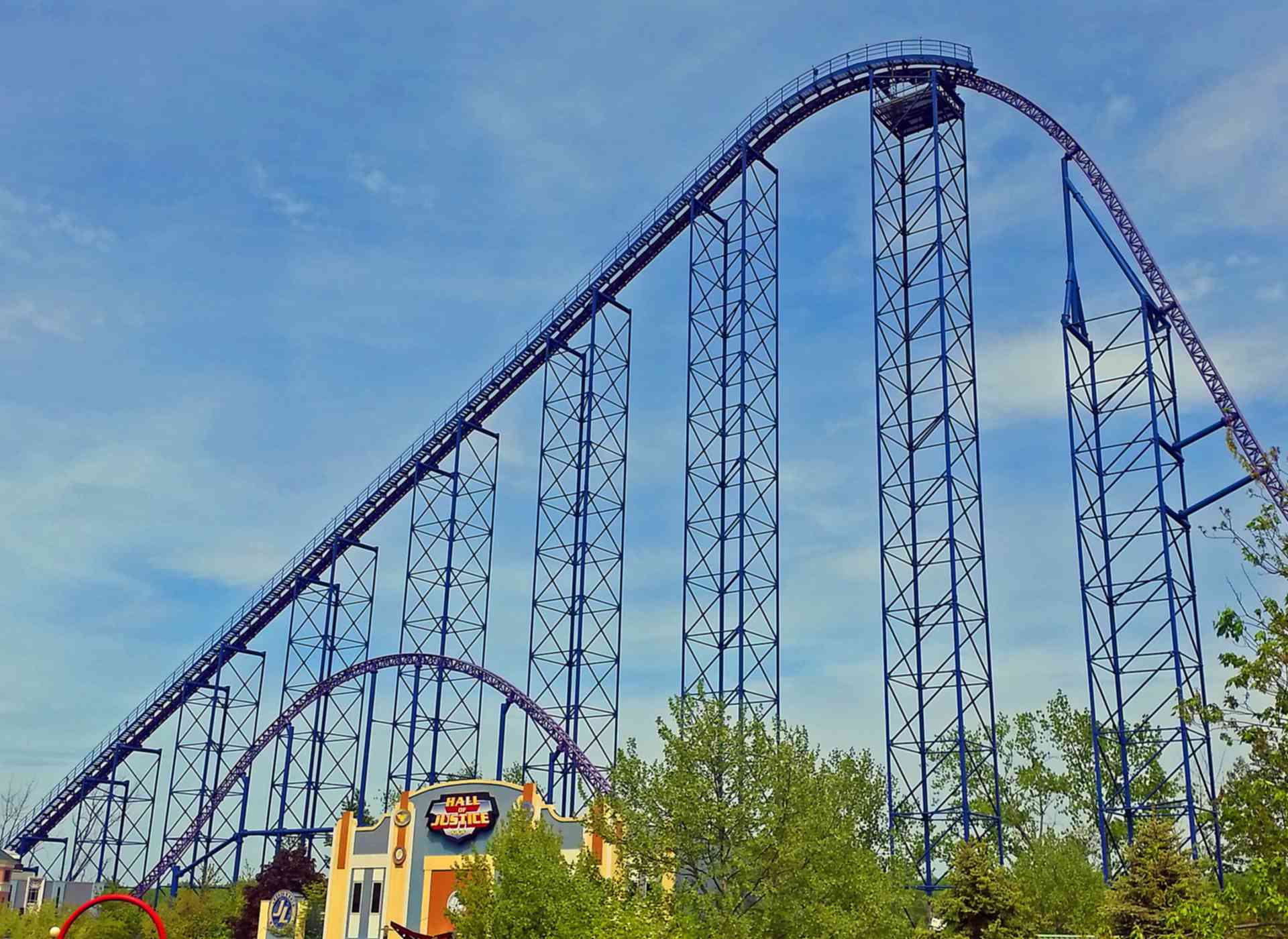 Superman The Ride Roller Coaster At Six Flags New England Parkz