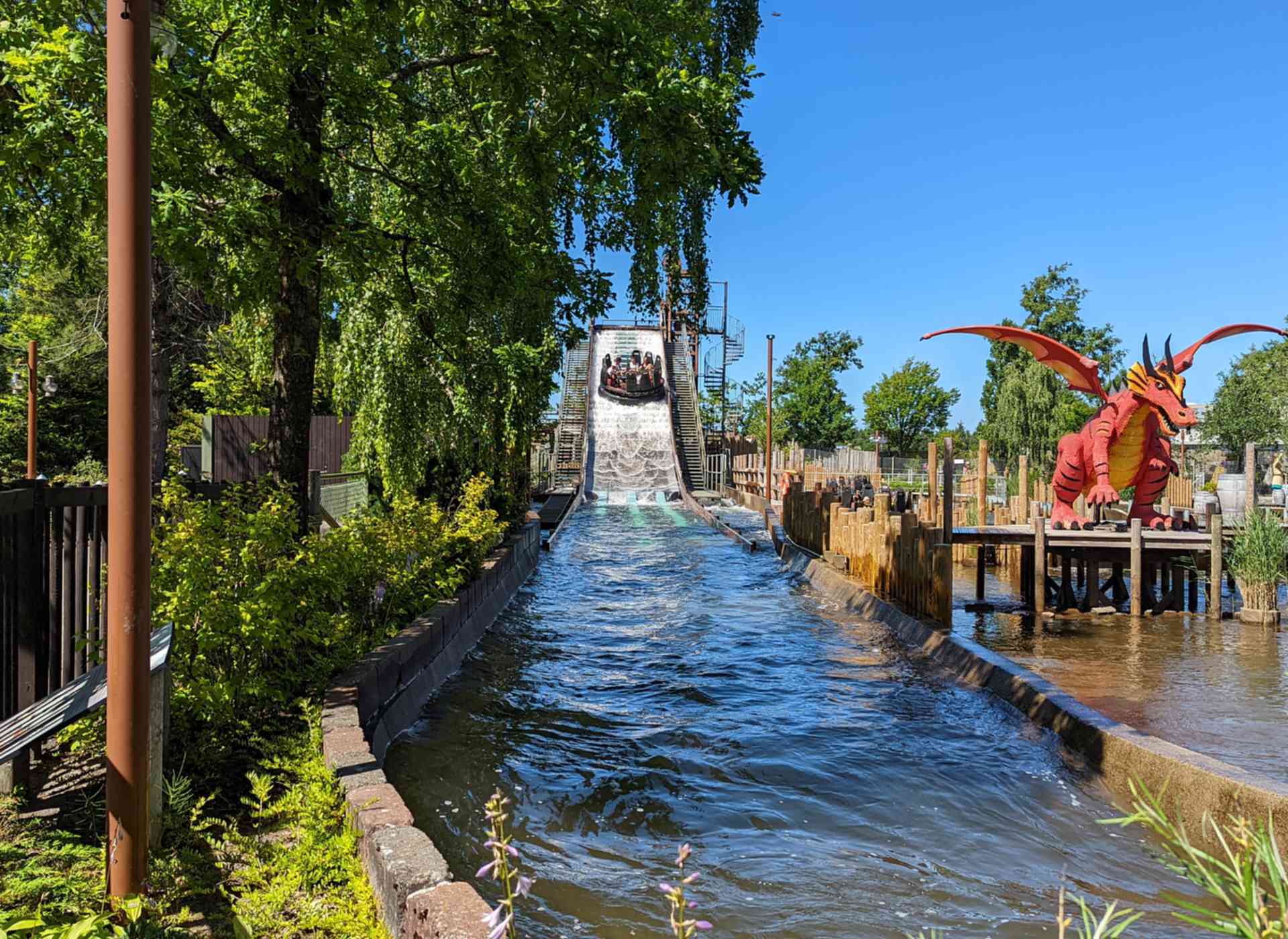 Vikings River Splash Family Attraction Water Ride at Legoland