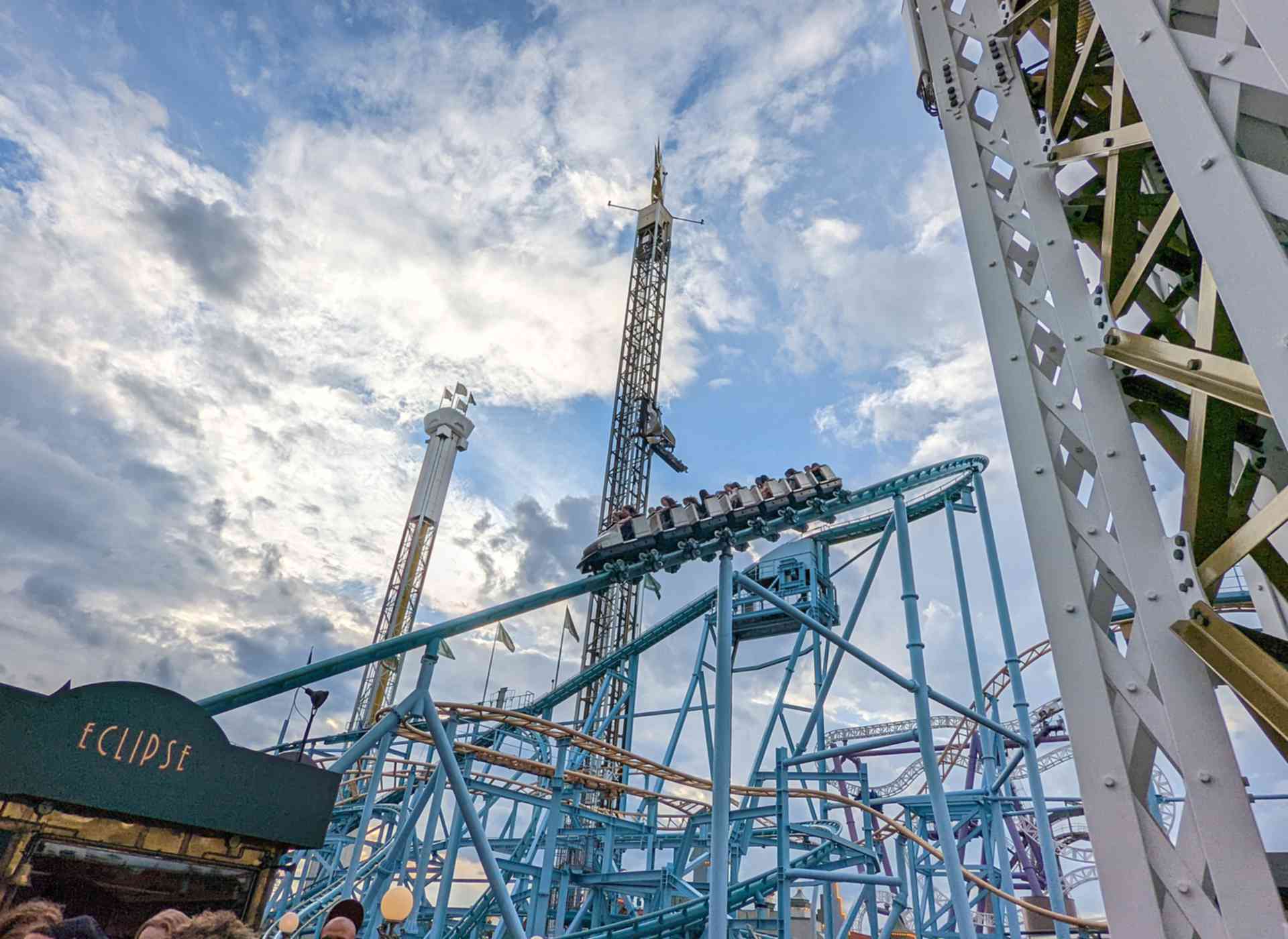 Jetline Thrill Ride Roller Coaster at Grona Lund Parkz