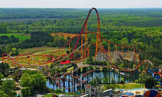 Anaconda | Roller Coaster at Kings Dominion | Parkz - Theme Parks