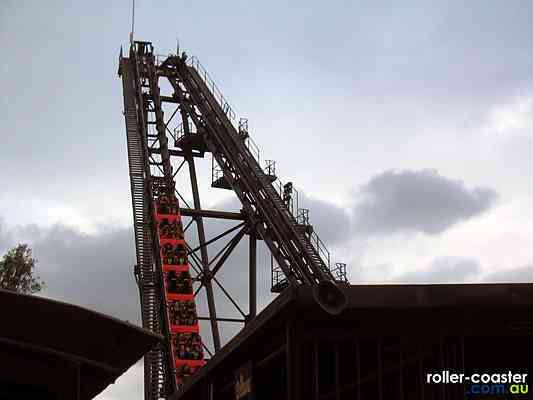 The Demon Roller Coaster At Wonderland Sydney Parkz Theme Parks