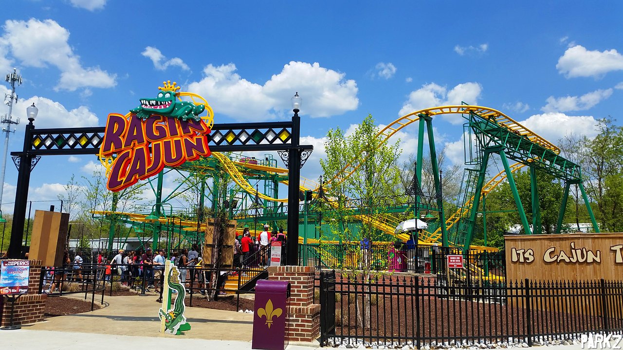 Ragin' Cajun | Roller Coaster at Six Flags America | Parkz - Theme Parks