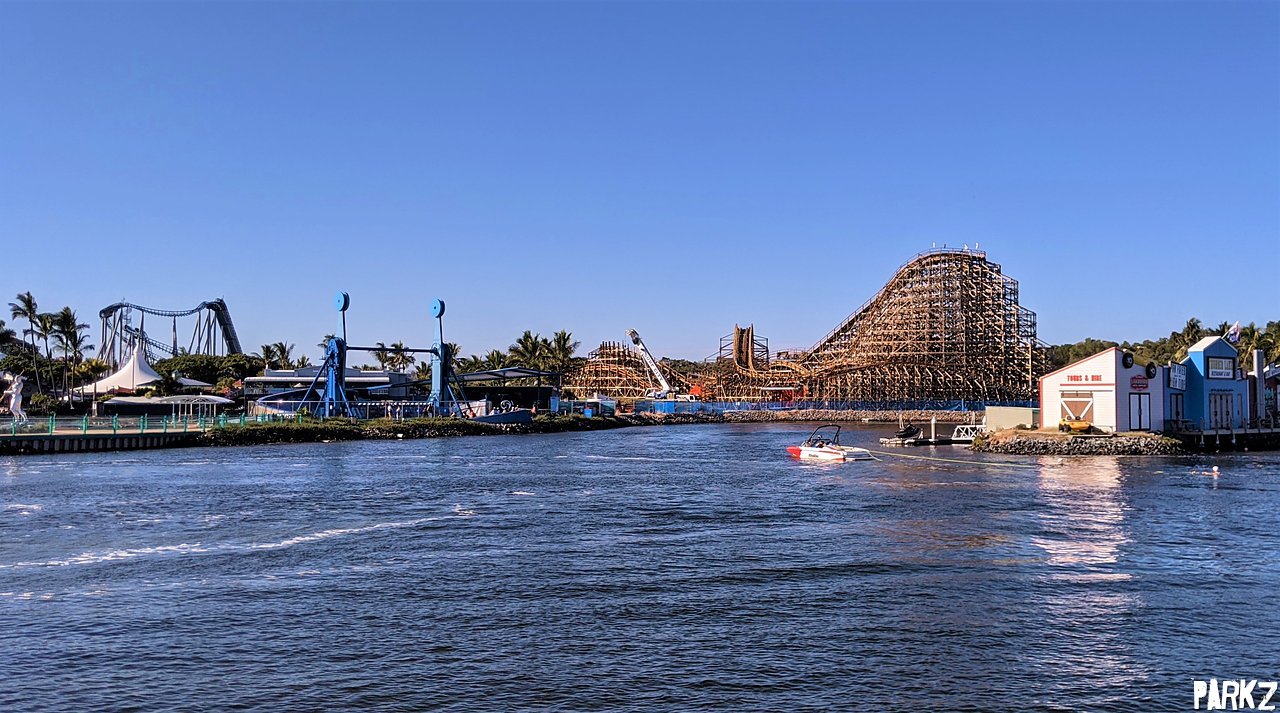 Great ride, great theming, confusing operations: Leviathan wooden roller  coaster opens at Sea World